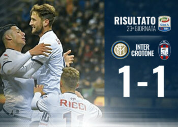 Calcio Seria A: Inter vs Crotone 1-1