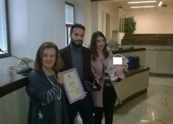 Cerimona di Benvenuto a Sofia, la prima nata del 2018 a Crotone