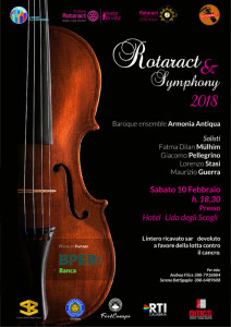 Concerto di solidarietà “Rotaract Symphony 2018 Insieme contro il Cancro!”