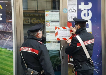 Controlli dei Carabinieri nelle Sala Giochi, sospesa una a Crotone