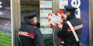 Controlli dei Carabinieri nelle Sala Giochi, sospesa una a Crotone