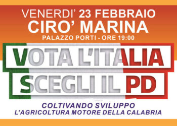 Elezioni 2018, il Presidente della Regione Mario Oliverio a Cirò Marina all’iniziativa del PD provinciale