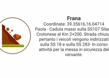 Frana sulla la SS107: dopo due giorni e due notti di lavoro, Stasera riapre la strada al traffico