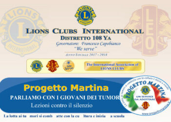 Il Lions Club Crotone, “Progetto Martina: Parliamo con i giovani dei Tumori – Lezioni contro il Silenzio”