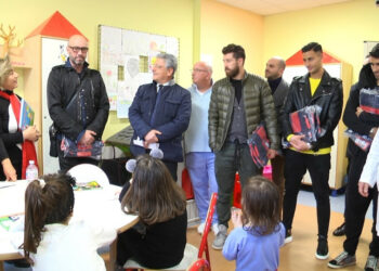 La festa dei bambini di Pediatria con il Crotone Calcio