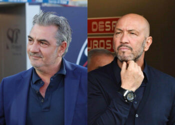 Crotone-Roma, il presidente Gianni Vrenna e mister Zenga nel post gara