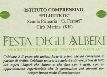 Festa degli Alberi: “Orto in Condotta” nel giardino della Scuola elementare “Ferrari” di Cirò Marina