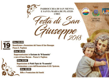 Fuoco di San Giuseppe, stasera lunedi 19 marzo in piazza a Cirò