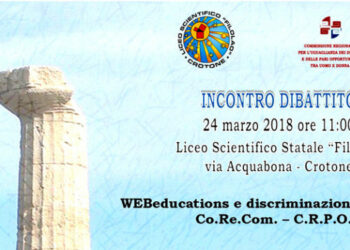 Oggi ore 11.00, incontro dibattito con studenti e docenti su “WEBeducations” al Liceo Filolao di Crotone