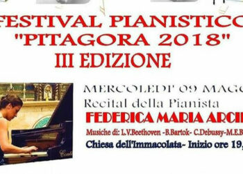 Al via stasera la terza Edizione del “Festival Pianistico Pitagora”