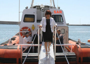 Il Prefetto di Crotone ospite a bordo della Motovedetta CP 321 della Capitaneria di porto