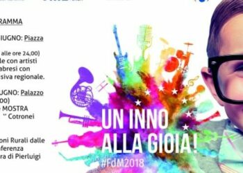 Festa Musica, Cotronei come città europee 21-23-24 giugno