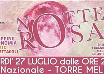 Al via stasera la notte Rosa a Torre Melissa, la via Nazionale si vestirà di rosa per il settimo anno consecutivo