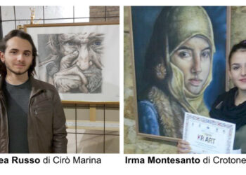 Andrea Russo e Irma Montesanto del Liceo Artistico “Pertini Santoni” di Crotone vincitori alla Biennale d’Arte Internazionale 2018
