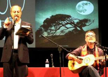 Carmine Abate in un reading musicale con Cataldo Perri e Lo Squintetto al 3E Film Festival di Strongoli