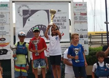 Podio del Club Velico Crotone a Cervia