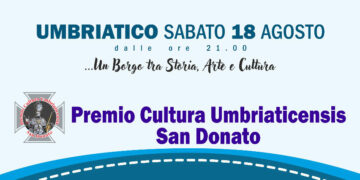 Sabato 18 agosto, la Quarta edizione del “Premio Cultura Umbriaticensis San Donato”