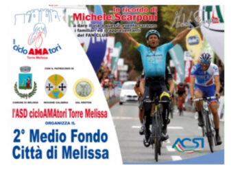 I Ciclisti delle regioni del Sud Italia al 2° Medio-Fondo Città di Melissa in memoria di “Michele Scarponi”