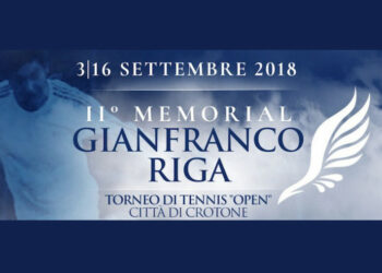 Torneo di tennis open Città di Crotone “II° Memorial Gianfranco Riga” la finale domenica 16 settembre