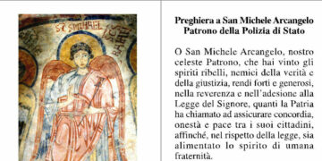 Sabato 29 celebrazione a Crotone della santa messa a San Michele Arcangelo, patrono della Polizia di Stato
