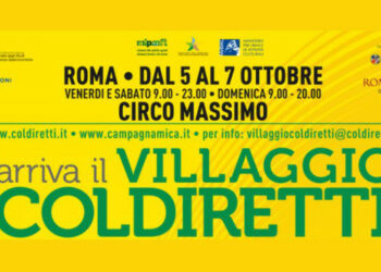 Coldiretti: dal 5 al 7 Ottobre p.v. a Roma al Circo Massimo il più grande Villaggio dell’agricoltura d’Italia