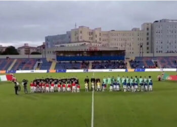 L’emozione dell’inno di Mameli allo Stadio Ezio Scida: uno stimolo a fare sempre di più per lo sport crotonese