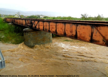 Maltempo: interrotta la Ferrovia Jonica tra Catanzaro Lido e Sibari