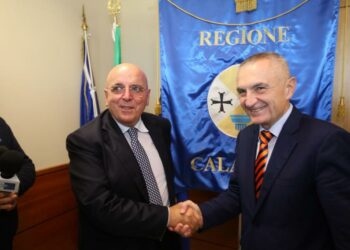 Oliverio riceve la visita del Presidente d’Albania Ilir Meta