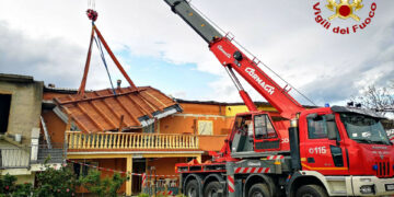 Tromba d’aria a Crotone: oltre 50 interventi dei Vigili del Fuoco del Comando Provinciale