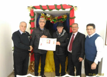 La delegazione dell’Associazione Giovanni Palatucci di Roma in visita alla Mensa dei Poveri di Crotone