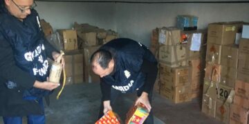 Sequestrati dalla Finanza circa 3 quintali e mezzo di Fuochi d’artificio illegalmente detenuti, denunciato il responsabile