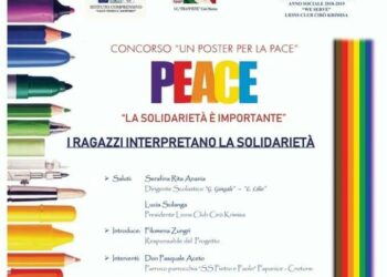Cirò: Sabato 26 gennaio, incontro “I ragazzi interpretano la solidarietà“ nella Scuola Media di Sant’ELia