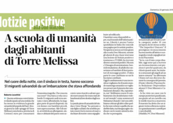 Far conoscere l’umanità dimostrata dagli abitanti di Torre Melissa ai bambini delle scuole piacentine