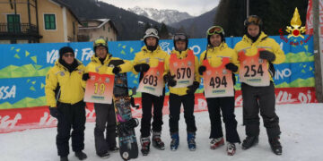 Ottima gara per i sei atleti di Crotone al 35° Campionato Italiano Sci Vigili del Fuoco in Val di Fassa