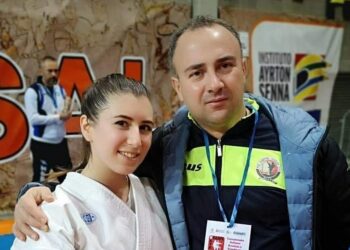 Claudia Martino al Campionato Italiano Assoluto di Karate Kata di Asti