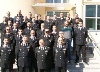 Il Generale del Comando Interregionale dei Carabinieri, Luigi Robusto in visita alla Compagnia di Cirò Marina