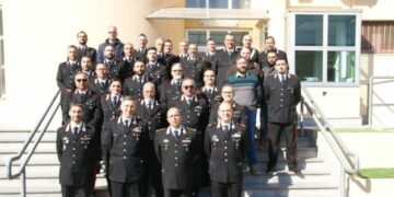 Il Generale del Comando Interregionale dei Carabinieri, Luigi Robusto in visita alla Compagnia di Cirò Marina
