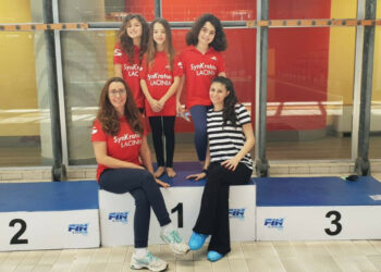 Le giovanissime atlete della Synkroton Lacinia di Crotone, superano con buoni punteggi il Sistema delle Stelle FIN