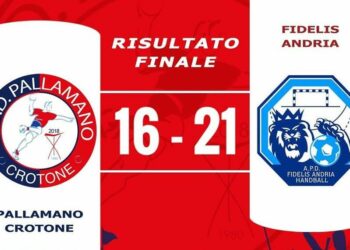 Pallamano Crotone vs Fidelis Andria 16-21 (risultato pt: 10 – 9)