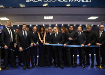 Sanremo: Michele Affidato al taglio del nastro del salotto del Festival, Roberta Morise madrina