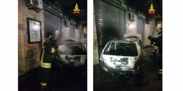 Camera da letto di un appartamento in fiamme nella notte a Crotone, intervento immediato dei Vigili del Fuoco