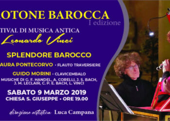 Sabato 9 marzo: In concerto lo splendore Barocco con Laura Pontecorvo e Guido Morini
