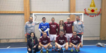2° posto per i pompieri di Crotone al Torneo nazionale Vigili del Fuoco “Torneo della ricostruzione” di calcetto