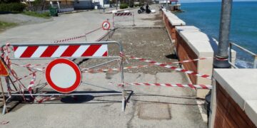 Torretta, ripristinato il cedimento sul Lungomare nord