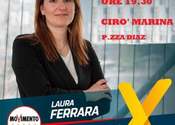 Europee del 26 Maggio: Questa sera, Domenica 5 maggio in Piazza Diaz a Cirò Marina con Laura Ferrara (M5s)