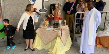 Il Polo D’Infanzia del Baby Kinder Park accoglie la statua del Santo Patrono di Cirò Marina, San Cataldo