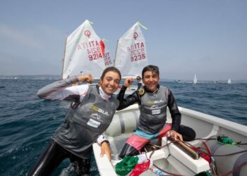 Alessandro Cortese e Federica Contardi del Club Velico di Crotone campioni d’Europa classe Optimist