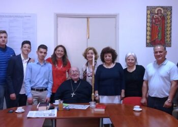 Il vescovo di Crotone Mons. Domenico Graziani riceve una delegazione dell’Istituto Professionale A.M.Barlacchi di Crotone