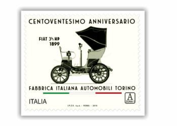Poste italiane celebra i 120 anni della Fiat con un francobollo dedicato