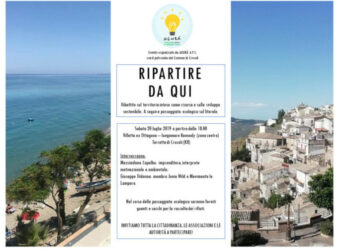 “Ripartire da qui”: sabato 20 luglio, dibattito e passeggiata ecologica sul litorale di Torretta di Crucoli